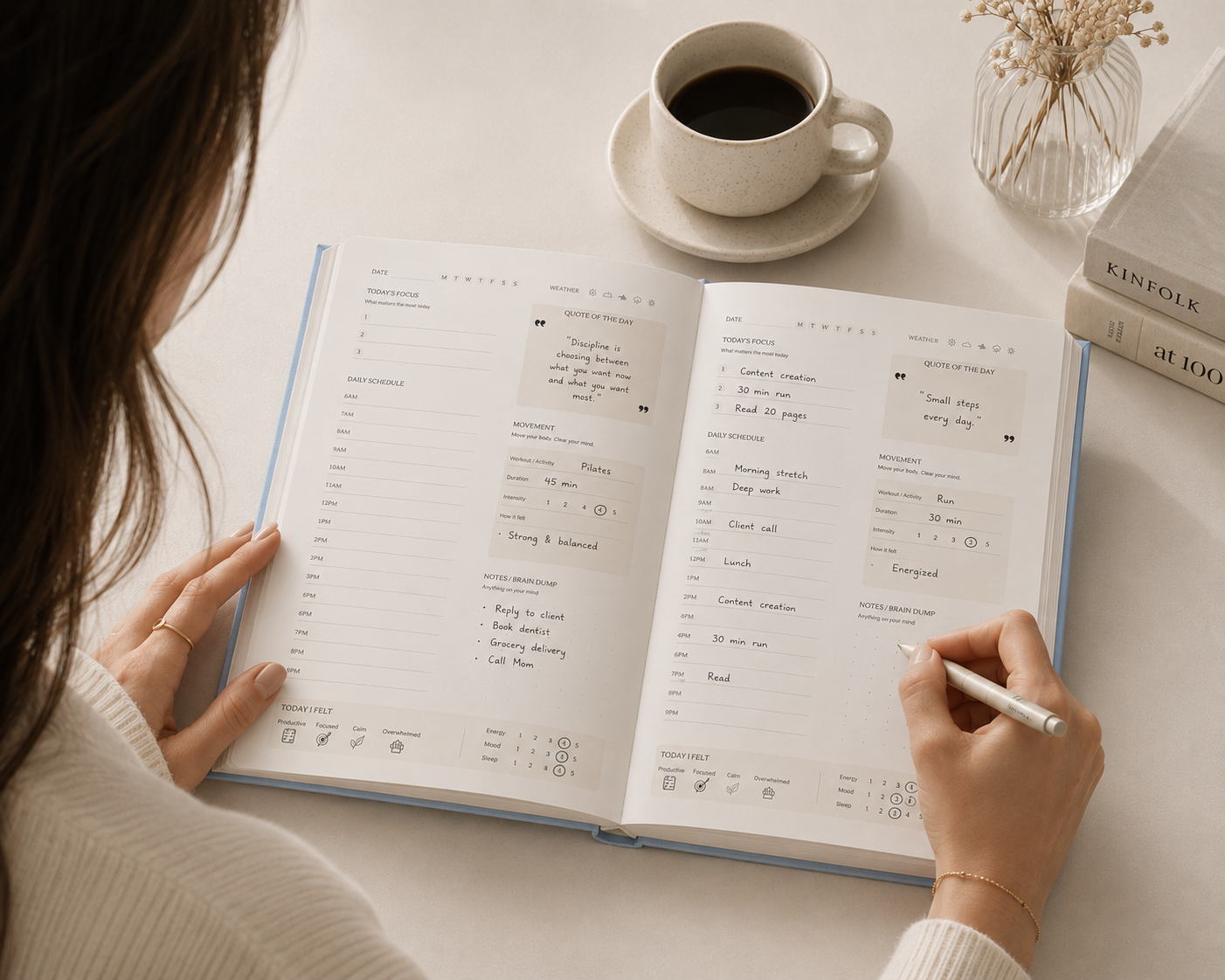 Well Lived Days | A Daily Planner for Work • Movement • Life