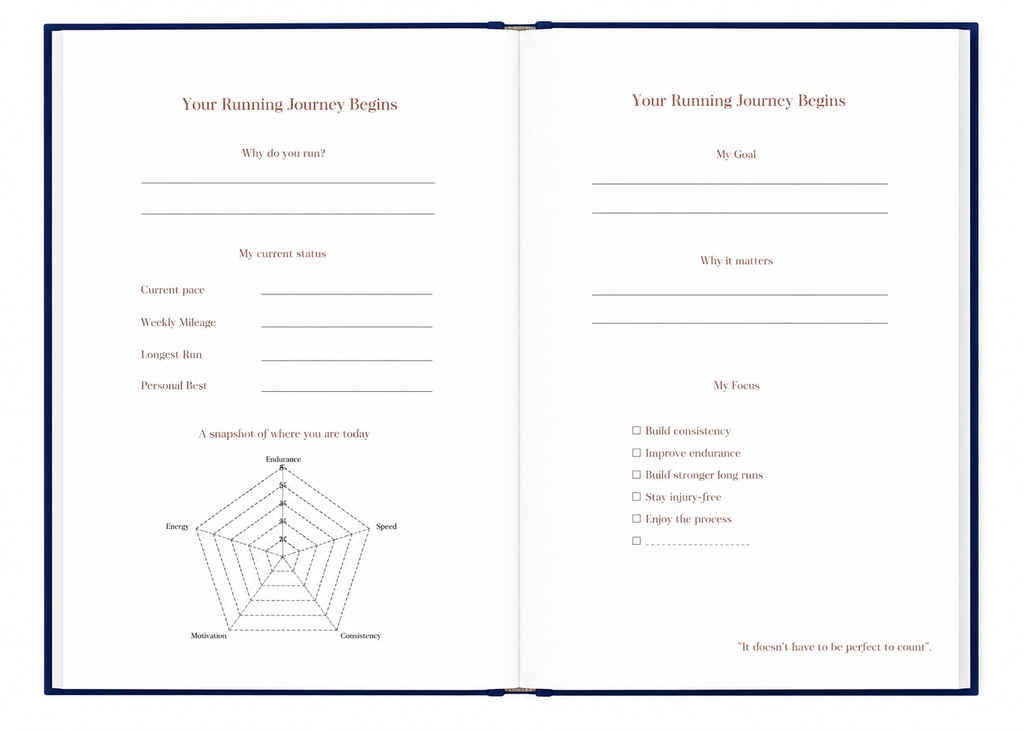 Running Journal ｜ A planner perfect for Training • Reflection • Progress